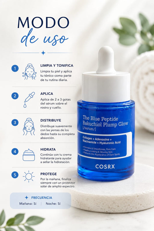COSRX Blue Peptide Bakuchiol Plump Glow Serum