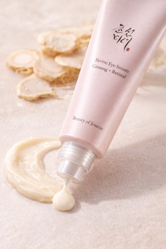 Crema para ojos con ginseng y retinal - efecto anti-edad visible