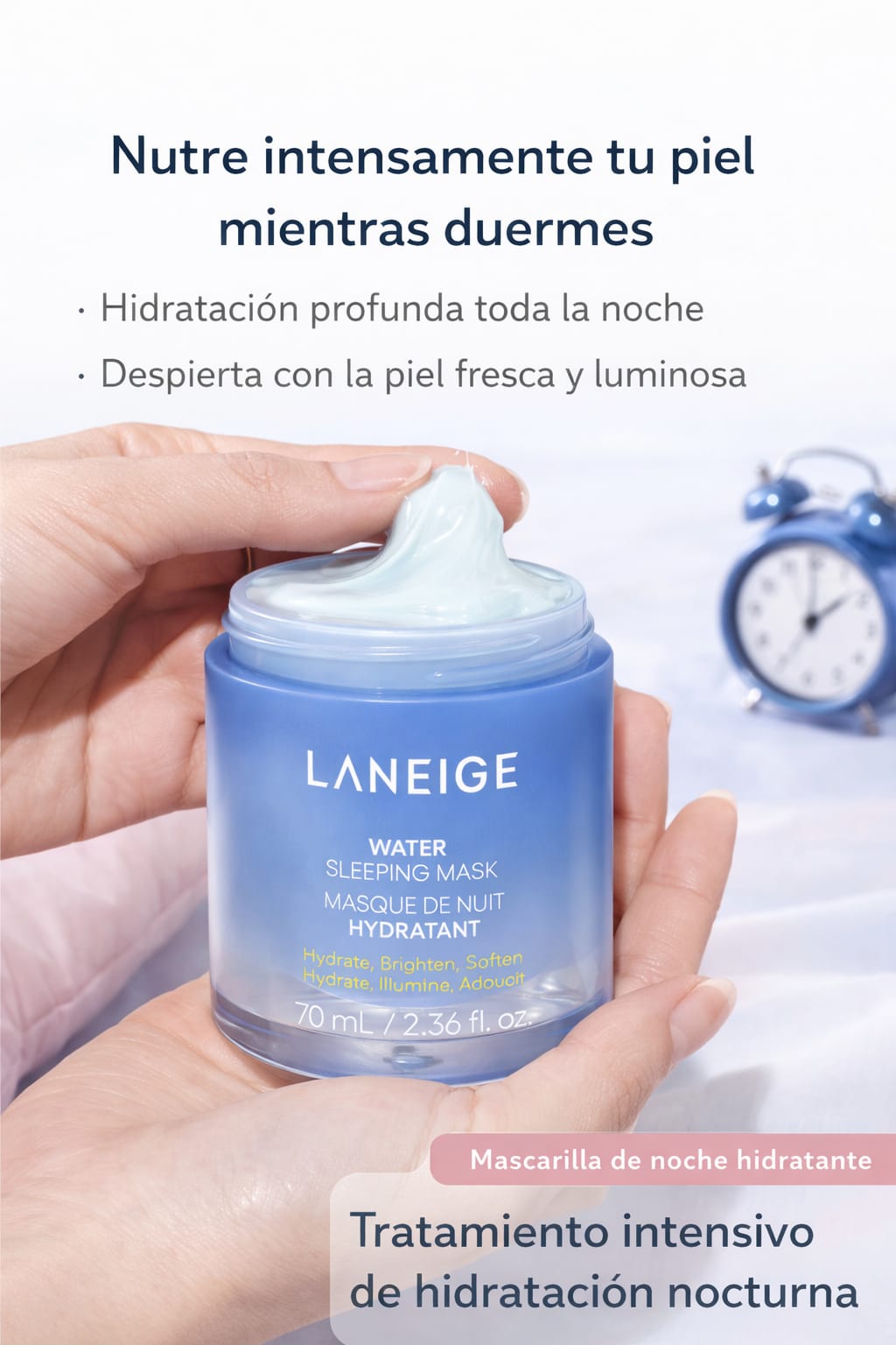 Mascarilla Nocturna hidratante - piel fresca y luminosa al despertar