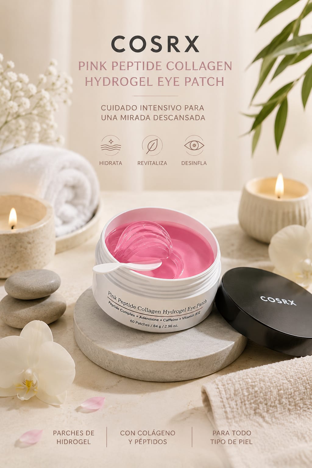 COSRX  Parches de Hidrogel para Ojos con Peptidos y Colageno