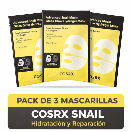 Mascarilla Hidrogel de Baba de Caracol (Set de 3)