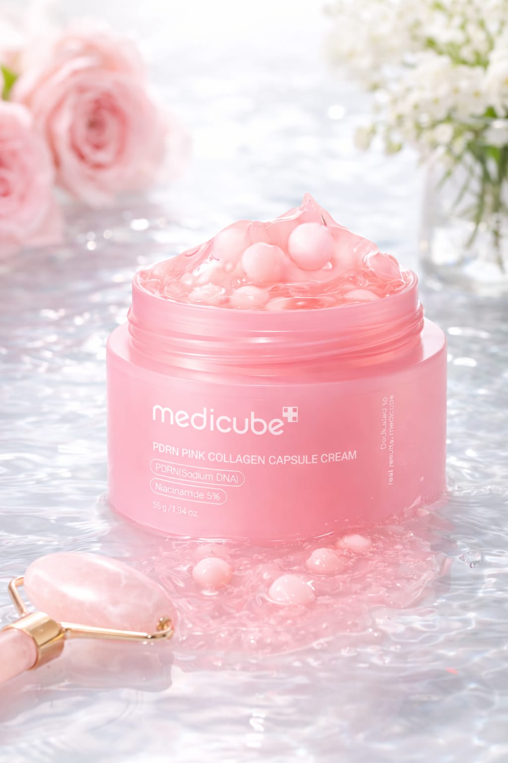 Crema  Coreana Anti-Edad con Colageno y Peptidos - Medicube Pink Capsule