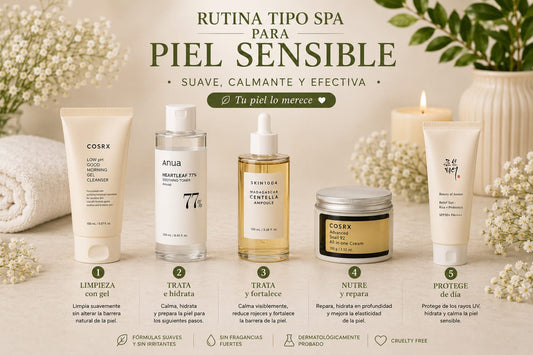 Rutina Completa  para Piel Sensible/ Calma,Repara y Protege
