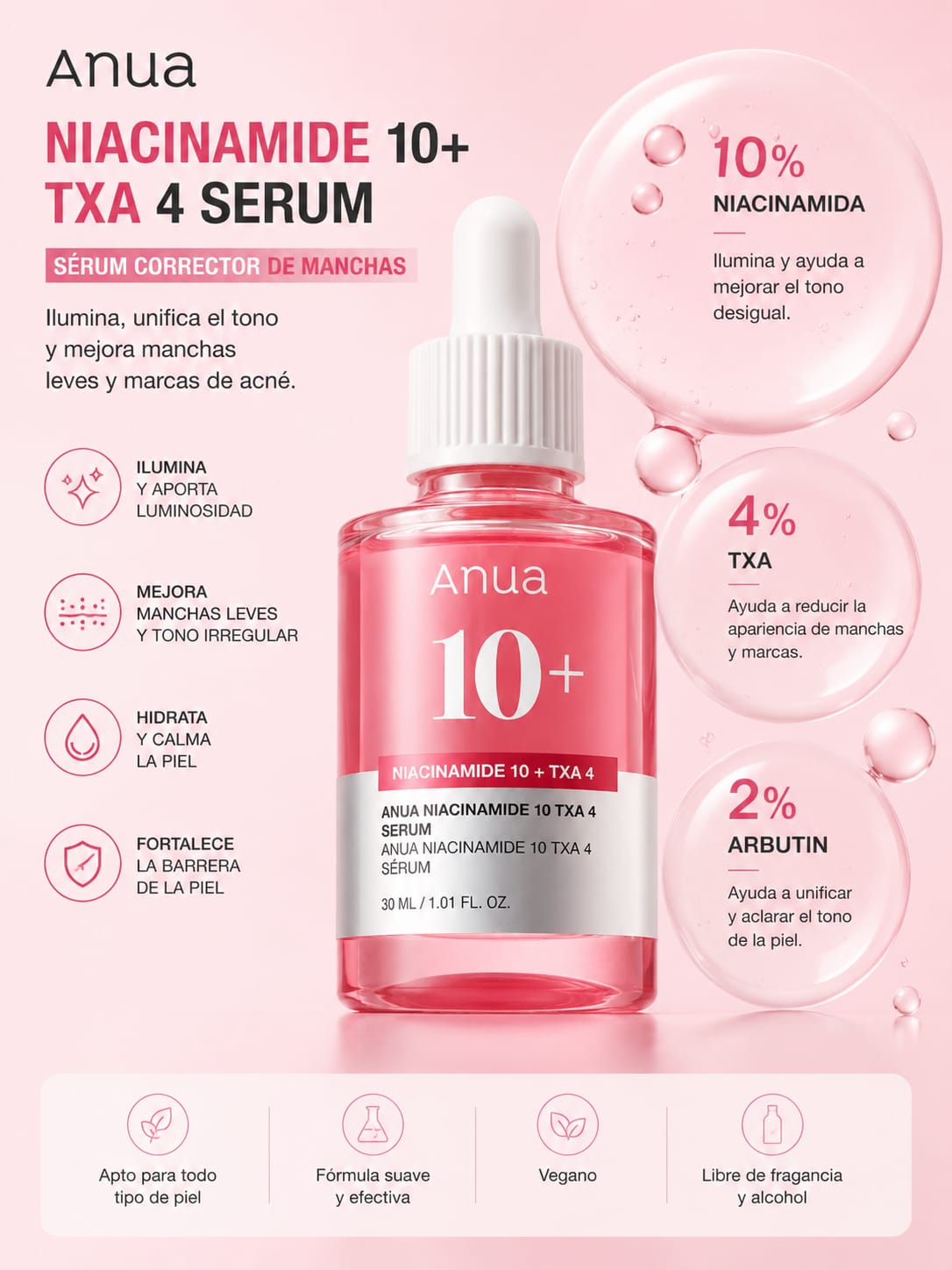 Anua Niacinamide 10 + TXA 4 Serum