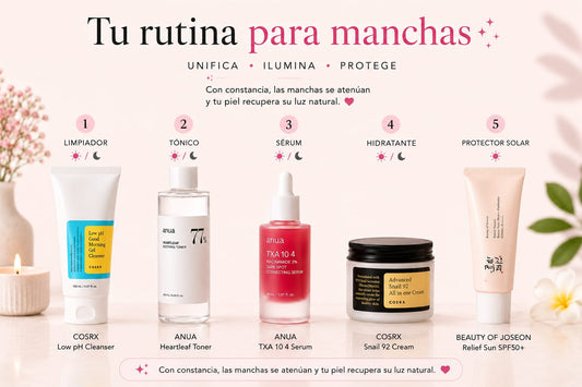 Rutina coreana para manchas / Tono uniforme
