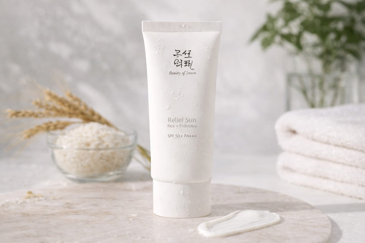 Protector Solar  coreano SPF50+ con arroz y probioticos - sin efecto blanco