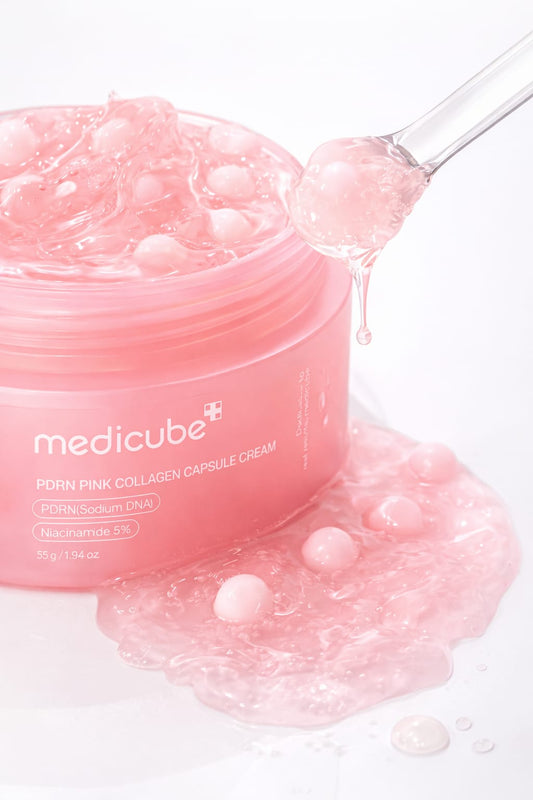 Crema  Coreana Anti-Edad con Colageno y Peptidos - Medicube Pink Capsule